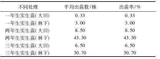 不同年龄多花黄精实生苗对其农艺性状及产量的影响