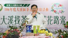 大溪茶花节记者会桃园市长郑文灿：发展大溪品牌