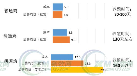 2016年6月普通麻黄肉鸡亏损，胡须鸡盈利可观